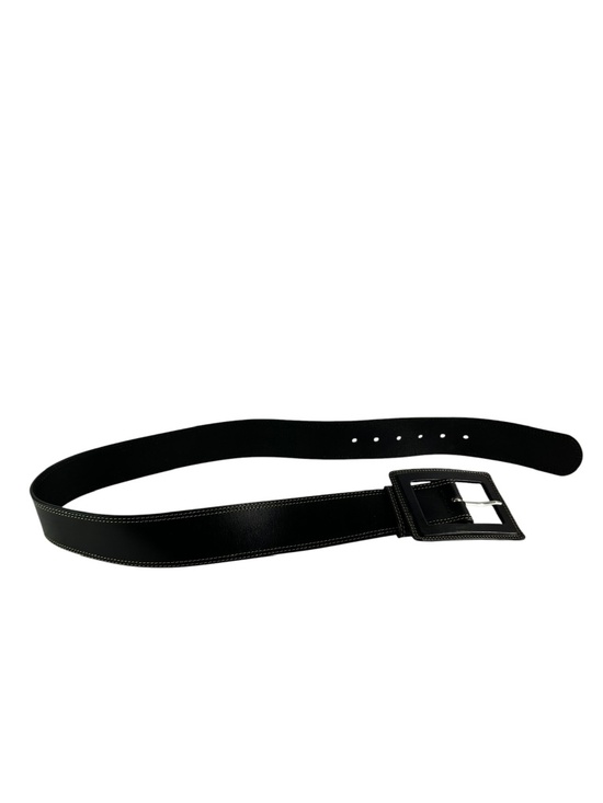 Vintage BANANA REPUBLIC Genuine Italian Black Leather Belt Size S 34